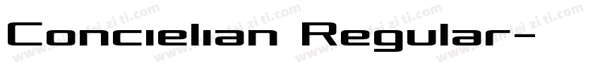 Concielian Regular字体转换